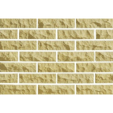 Фото - Кирпич облицовочный ECOBRICK скала рваный камень 250x100x65 мм желтый Кирпич облицовочный ECOBRICK скала рваный камень 250x100x65 мм желтый