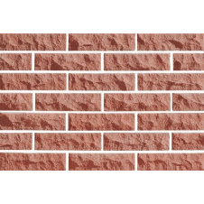 Фото - Кирпич облицовочный ECOBRICK скала рваный камень 250x100x65 мм красный Кирпич облицовочный ECOBRICK скала рваный камень 250x100x65 мм красный