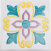 Плитка декоративная АТЕМ Bonny Rosette 3 W 108х108 мм
