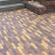 Тротуарная плитка Золотой Мандарин Барселона Антик 186х45х60 мм на сером цементе коричневый