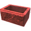 Блок парканний для столба рваный камень 300х400 мм красный Тернополь