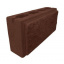 Блок декоративный рваный камень с фаской для забора 390х90х190 мм коричневый Киев