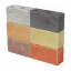 Колотий блок ЕКО 350х190х140 мм коричневий на сірому цементі Одеса
