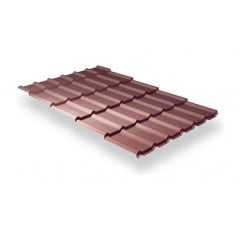 Металочерепиця Ruukki RanTech DG 43 P polyester шоколадний (Копія) Красноград