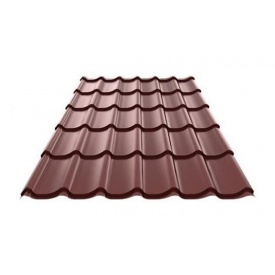 Металлочерепица Ruukki RanTech M 39 PM polyester matt шоколадный