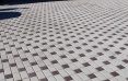 Тротуарная плитка Кирпич стандартный на белом цементе белый