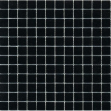 Мозаїка гладка скляна на папері Eco-mosaic NA 560 чорна 327x327 мм