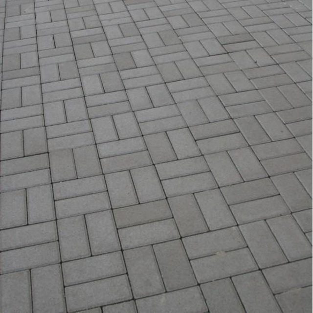 Тротуарная плитка Кирпич стандартный серый
