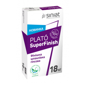 Финишная шпаклевка SINIAT PLATO SuperFinish гипсовая 18 кг белый