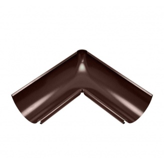Внутренний угол желоба Акведук Премиум 135 градусов 125 мм коричневый RAL 8017