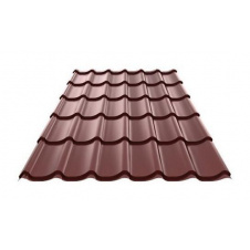 Металлочерепица Ruukki RanTech M3945 Polyester matt 0,45 мм RAL-8017 (Шоколадный)