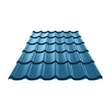 Металлочерепица Ruukki Monterrey Polyester 0,50 мм RR-35 (Голубое озеро)