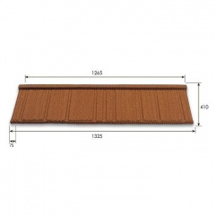 Композитная черепица Metrotile Wood 1325x410 мм Stonegrey Киев
