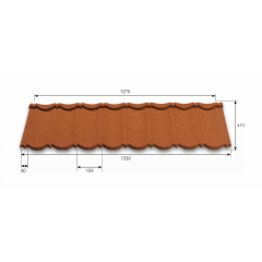 Композитная черепица Metrotile 1330x410 мм mossgreen Киев