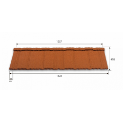 Композитна черепиця Metrotile Shake 1325x410 мм walnut Ізюм