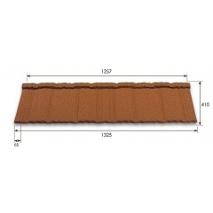 Композитна черепиця Metrotile Shake 1325x415 мм brown Чернігів