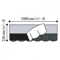 Битумная черепица IKO BiberShield 336х1000 мм 10 Tile Red Южноукраинск