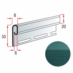 Планка фінішна Альта-Профіль Alta-Siding 3660 мм димчастий Боярка