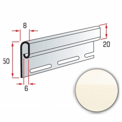 Планка финишная Альта-Профиль Alta-Siding 3660 мм кремовый Лозовая