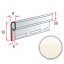 Планка финишная Альта-Профиль Alta-Siding 3660 мм кремовый Лозовая