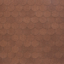 Битумно-полимерная черепица Tegola Nobil Tile Верона 1000х340 мм коричневый