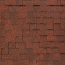 Бітумно-полімерна черепиця Tegola Nobil Tile Акцент 1000х337 мм темно-червоний