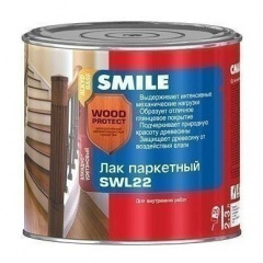 Лак паркетный SMILE SWL-22 полуматовый 2,3 л Никополь