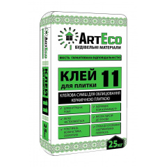Клей для плитки ArtEco 11 25 кг сірий Київ