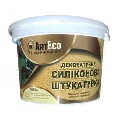 Декоративна штукатурка ArtEco Art-74 силіконова 25 кг білий Київ