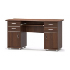 Письменный стол Мебель-Сервис 2-тумбовый МДФ 695х1385х635 мм орех Львов