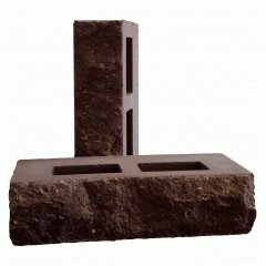 Кирпич облицовочный РуБелЭко Дикий камень пустотелый 250х100х65 мм шоколад (КСПА5) Киев