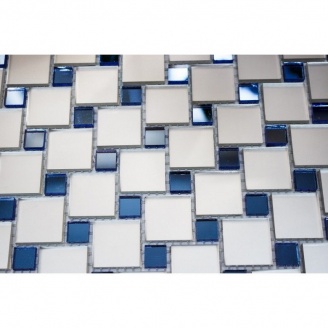Дзеркальна мозаїка на сітці VIVACER ZP-01, 25x25 / 10x10 мм