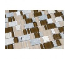 Мозаїка мармур скло VIVACER DAF106, 31х30 см