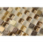 Мозаика мрамор стекло VIVACER 1,5х1,5 DAF22, 30х30 cм Чернигов