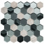 Мозаїка мармур скло VIVACER SB03, 4,8х5,5 см Кропивницький