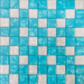 Мозаика VIVACER MIX BLUE, 30х30 cм