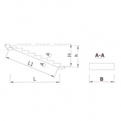 Лестничный марш плоский 1ЛМ 30.12.15-4 Л ТМ «Бетон от Ковальской» Днепрорудное