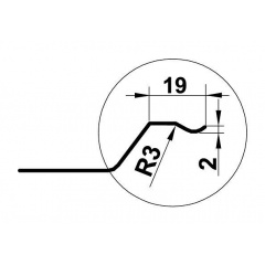 Профнастил покрівельний Прушиньскі T20K 0,5х20х1175 мм РЕМА Косів