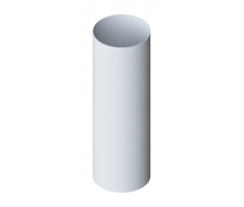 Труба водостічна Альта-Профіль Стандарт 74 мм 3 м білий