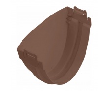 Заглушка ринви Альта-Профіль Стандарт 115 мм коричневий
