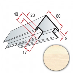 Кут зовнішній Альта-Профіль Alta-Siding 3050 мм рожевий Хуст