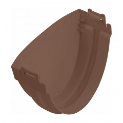 Заглушка желоба Альта-Профиль Стандарт 115 мм коричневый Житомир