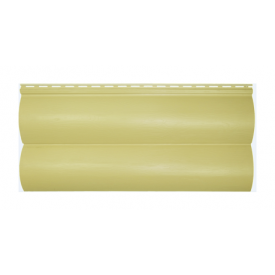 Сайдинг виниловый Альта-Профиль BlockHouse Slim двухпереломный 3660х230x11 мм лимонный