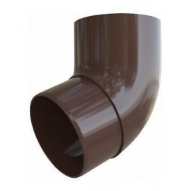 Колено трубы Альта-Профиль Элит 67 градусов 95 мм коричневый