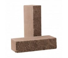 Кирпич облицовочный рваный камень Скала 250х100х65 мм коричневый