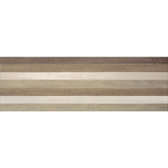 Керамическая плитка Baldocer Vasari Decor Linee Brown 28х85 см Кременец