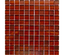 Стеклянная мозаика Керамик Полесье Glam Brown 300х300х6 мм