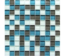 Скляна мозаїка Керамік Полісся Crystal Aqua Grey 300х300х6 мм