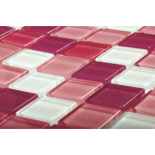 Скляна мозаїка Керамік Полісся Silver Rosa 300х300х6 мм