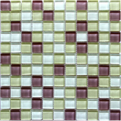 Стеклянная мозаика Керамик Полесье Crystal White Lilac 300х300х6 мм Тернополь